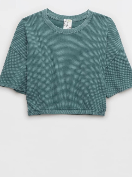 aerie Tops - OFFLINE By Aerie Wow! Waffle Cinched T-Shirt Size XL